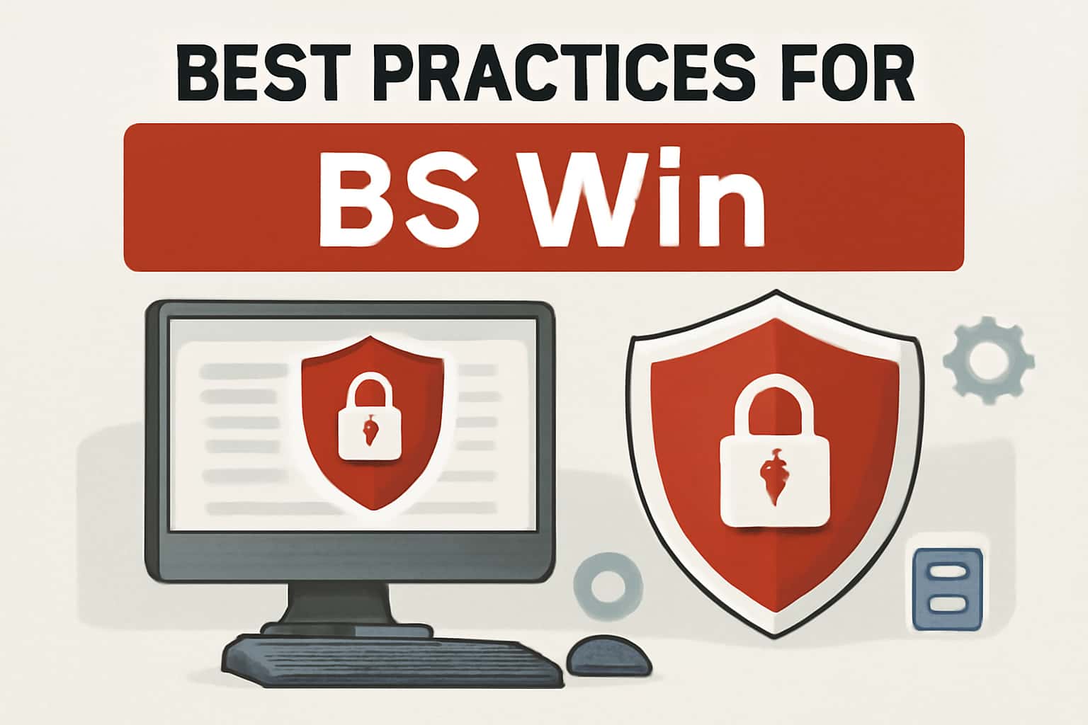 An infographic illustrating security measures for BS Win accounts.