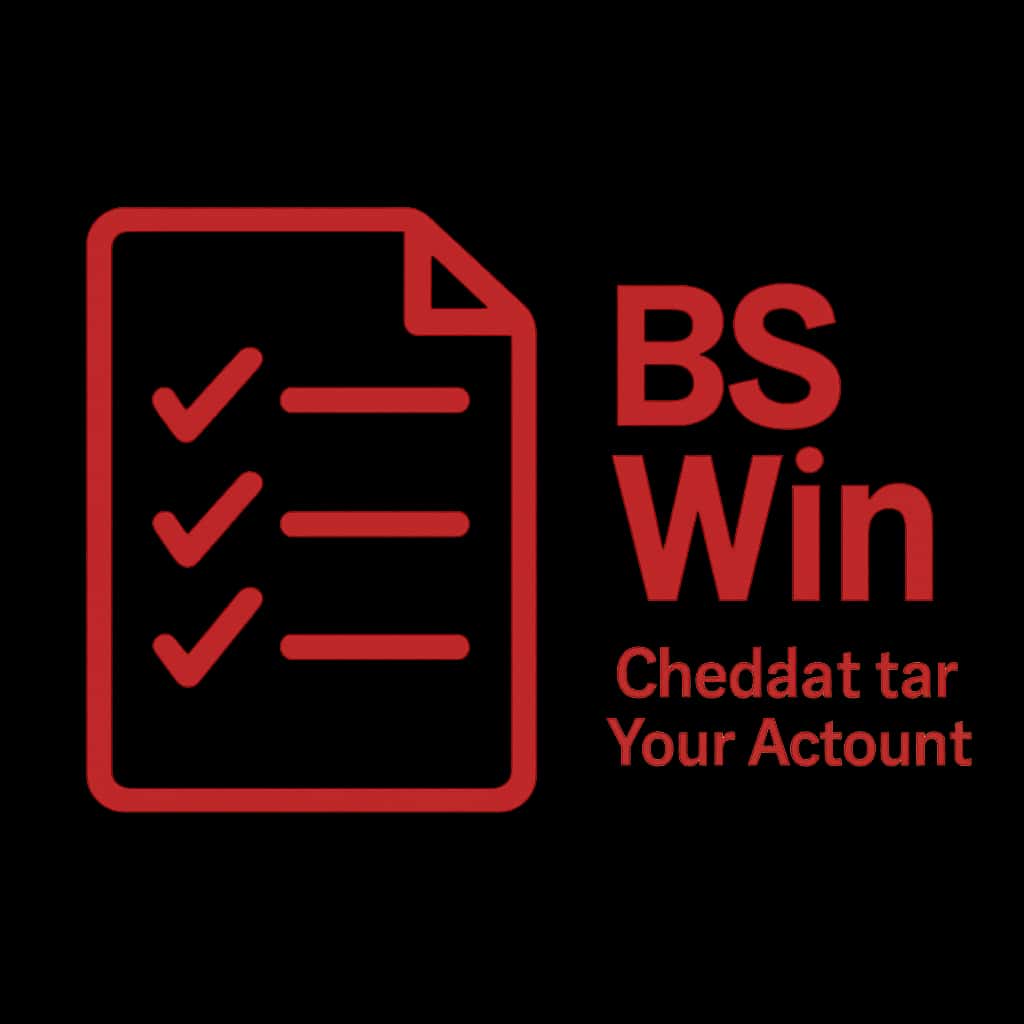 A professional badge symbolizing the checklist for BS Win accounts.