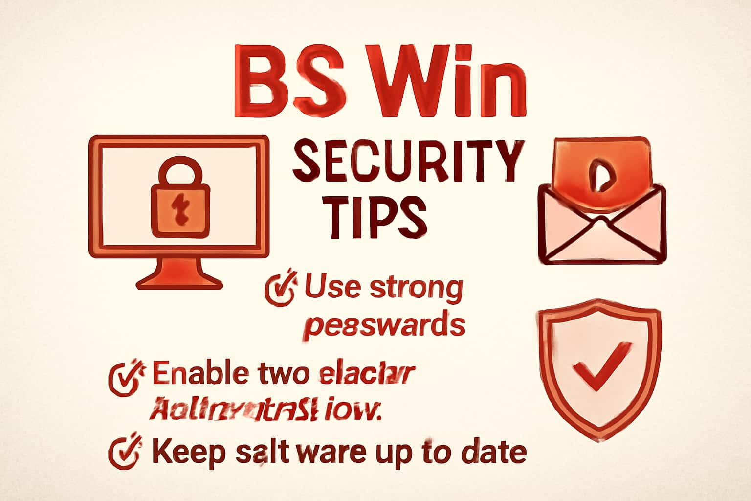 A high-tech illustration highlighting BS Win Security Tips with a futuristic design.
