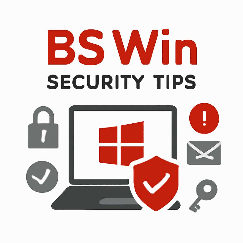 An educational diagram illustrating BS Win Security principles.